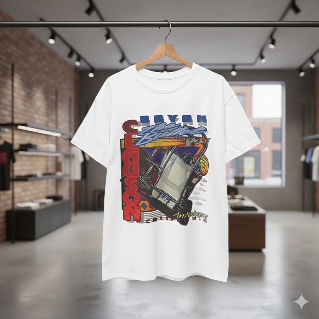 Men’s Vintage Sprint Car Racing Graphic T-Shirt Retro Motorsport Tee - T240 XXL