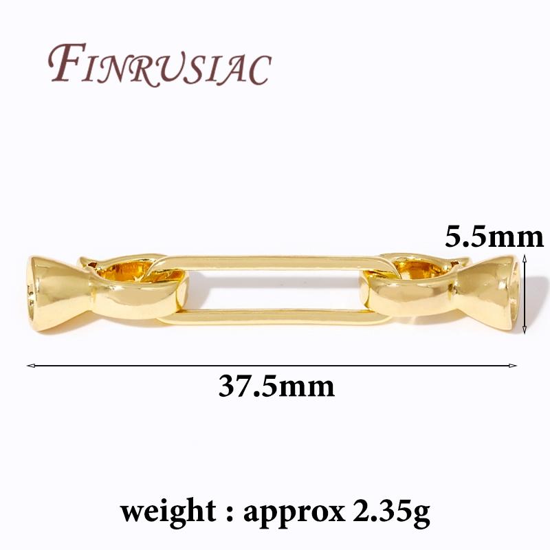 18K Real Gold Plated End Clasp For Jewelry Making,Fastener Clasps For Necklaces,Bracelets Clasp Findings DIY Accessories