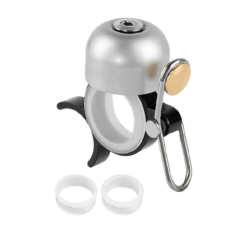 Эргономичные курки на большой палец Велосипедные звонки Рули Сигналы Велосипеды Пальцевые звонки Для различных погодных условий серебряный