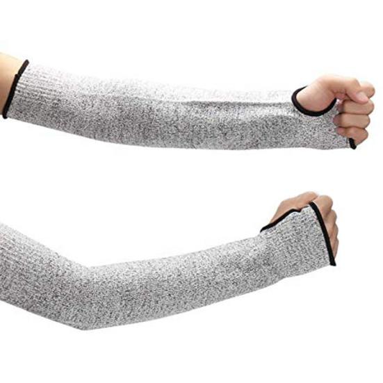 Anti-cut Wear-resistant Sleeve Open Finger Style Arm Protection Cover for Industrial