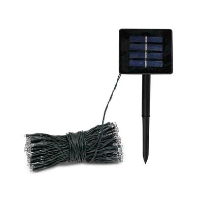 Solarne Lampki Sznurkowe Zewnętrzne 100LED Oświetlenie Dekoracyjne Wodoodporna Lampa Wisząca Dekoracje Świąteczne na Imprezę Trawnik Patio Podwórko