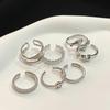 Minimalist And Exquisite Micro-Inlaid Zircon Ring Female Niche Design Fashionable Light Luxury Cold Wind Index Finger Ring Set
