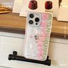 New Full screen Tulips Suitable for Apple 16 Mobile Phone Case Iphone15 Protective Case 14pro Acrylic 13 Women