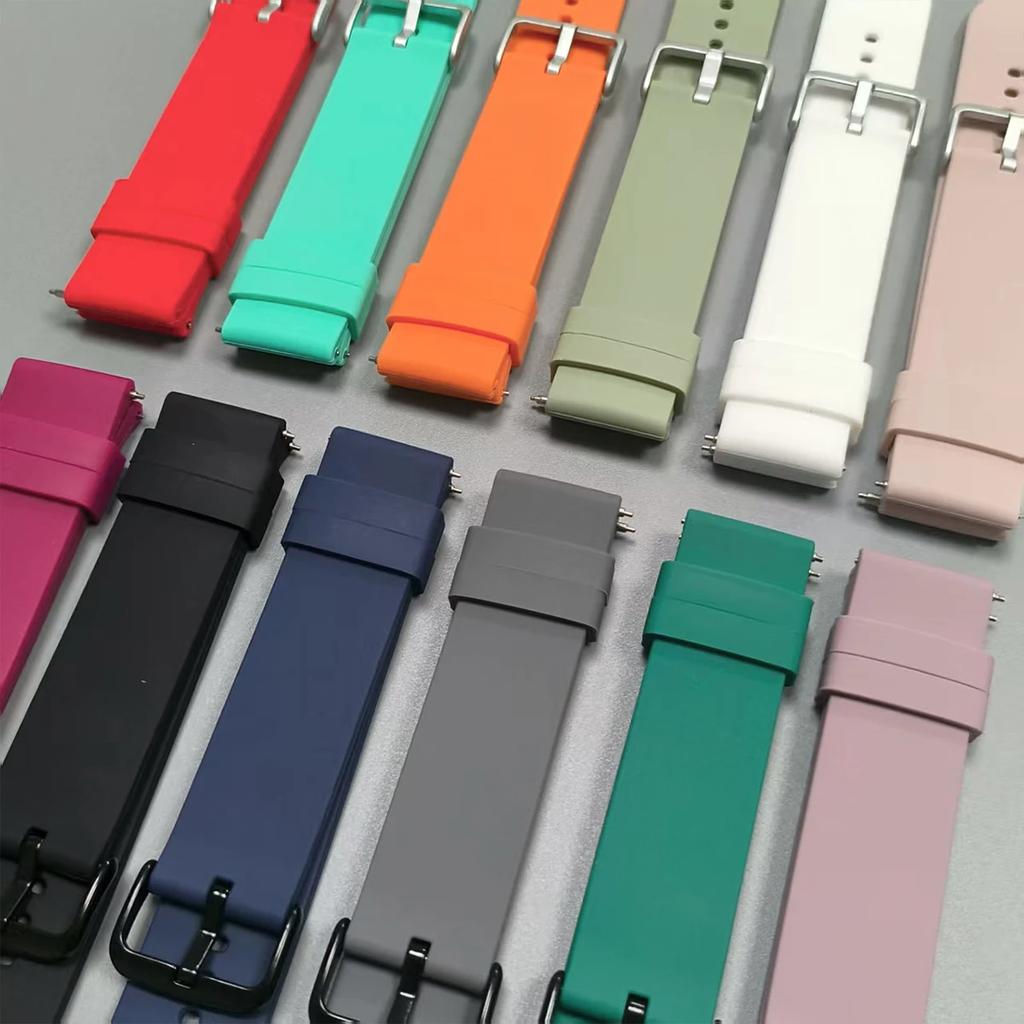 22 20mm Watch Strap For Huami Amazfit BALANCE 2/Active GTR 4 2 2E/GTR 4 3 Pro Bracelet BIP 6 5/GTS 4 2 mini Sport Silicone Band