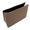 Car Truck Portable Trash Can Garbage Rubbish Bin Hanging Storage Bag Organizer Case Holder Accessories Beige PU Leather