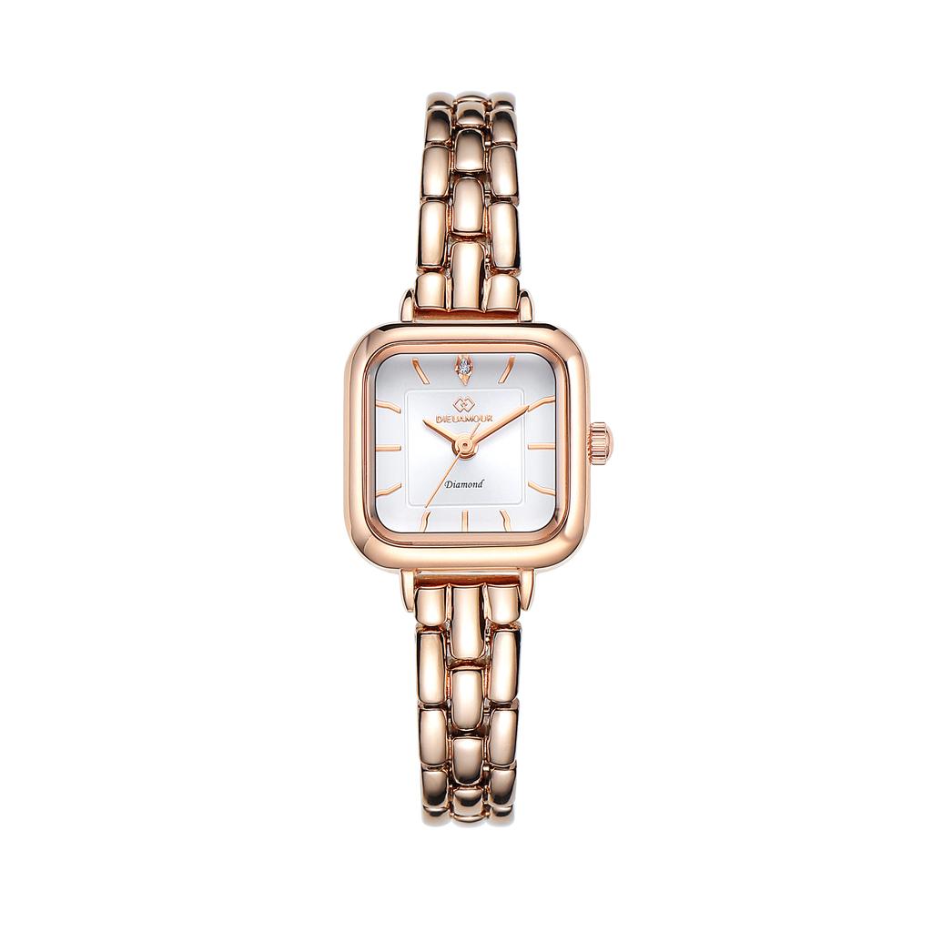 Diyuamoleu Women'S Metal Band Watch Daw6202M-Rw Diamond Watch