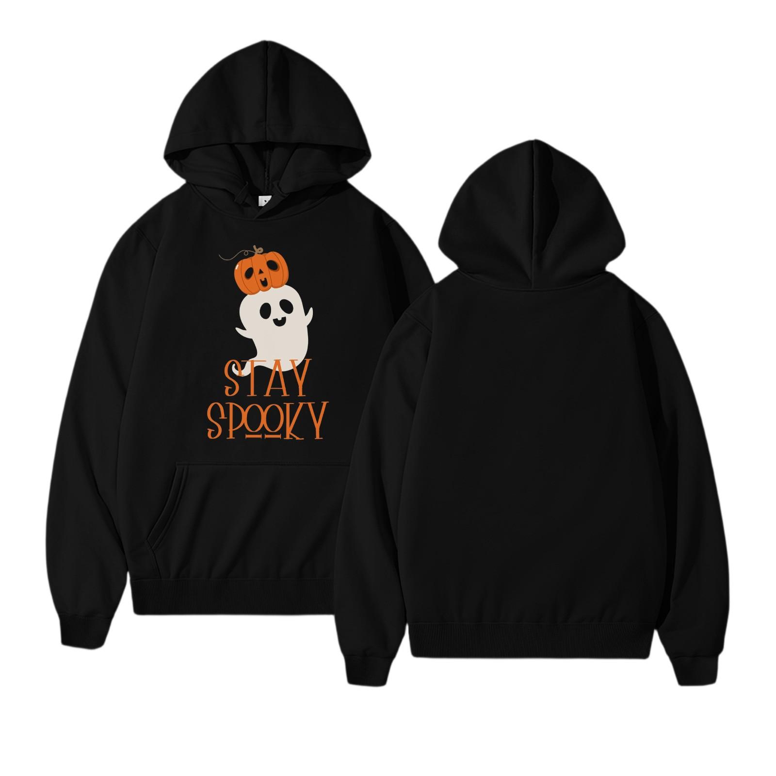 

Женские толстовки, осенняя мода, свитшоты с принтом, повседневная толстовка с длинным рукавом, свободная толстовка, осенняя толстовка M чёрный