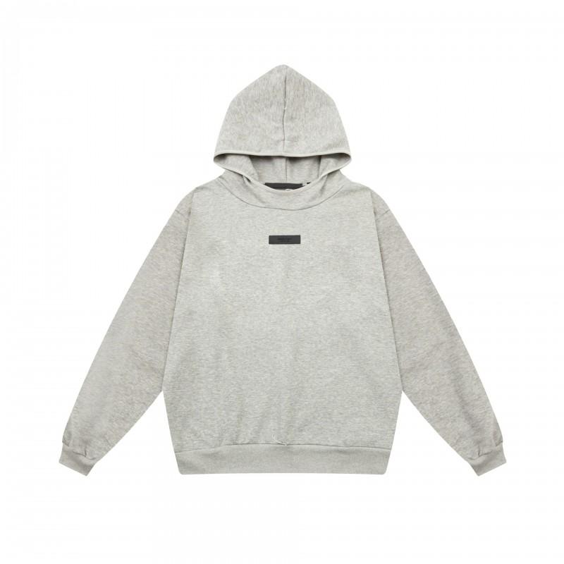 Unisex FOG Icon Double-Line Hoodie Cotton Warm Fleece Lined Crewneck Sweatshirt Winter Streetwear