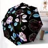 1pc Floral Pattern Automatic Open, Sturdy Iron Frame, Compact Folding Design, All-Season Portable Umbrella for Women & Men Yy250801137