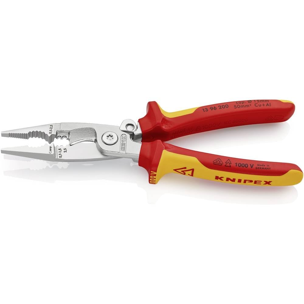 KNIPEX Insulated Electro Pliers (with Spring)