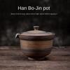Japanese Gilding Hanbo Pot Porcelain Kung Fu Tea Set Teapot Single Tureen Household Retro Stoneware Tea Making Device Gaiwan