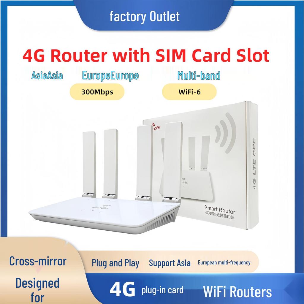 CPE906 4G LTE WiFi Router with SIM Card Slot and Network Port