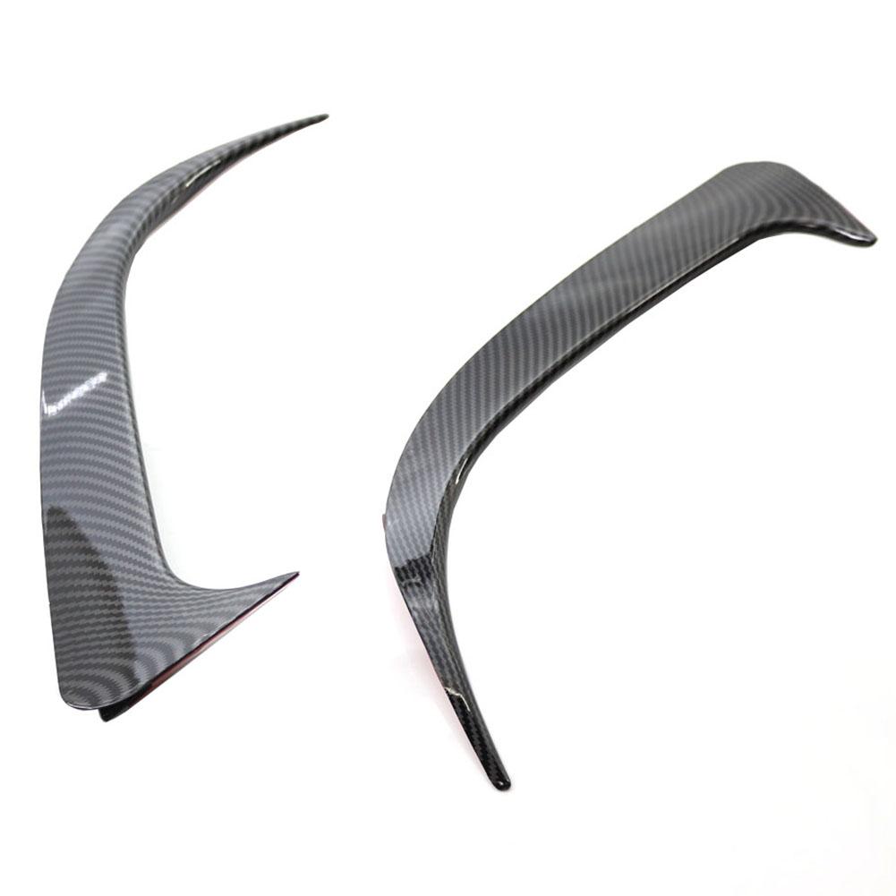 Glanz Schwarz ABS Kunststoff Hinten Stoßstange Lip Spoiler Canards Vents Für Mercedes-Benz CLA 45 AMG W117 250 200 2014-2018