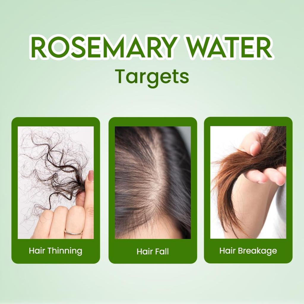 Jovees Herbal Rosemary Water Hair Care Mist Spray with Follicusan DP 200 Ml Scalp Nourishing Non Greasy Hair Tonic