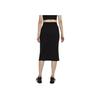 Nike Sportswear Tech Fleece Solid Split Knit Long Skirt Women skirts Black CZ8919-010