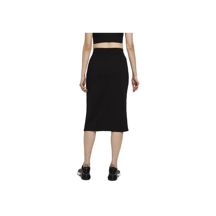 Nike Sportswear Tech Fleece Solid Split Knit Long Skirt Women skirts Black CZ8919-010