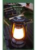 Retro Three-Color Dimmable LED Solar Hanging Light for Outdoor Camping
