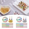 180 -Birthstone , Bead Mixed, - with Rings, 12 Colors for Jewelry Making,