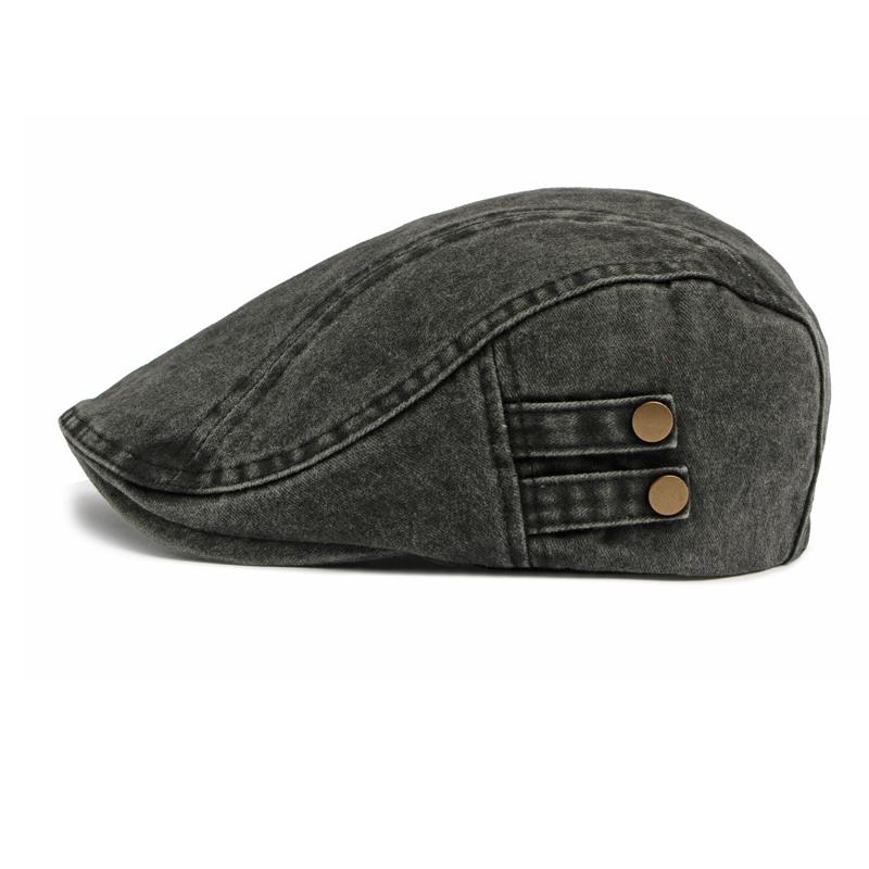 Cotton Beret British Vintage Forward Cap Men's Newsboy Cap