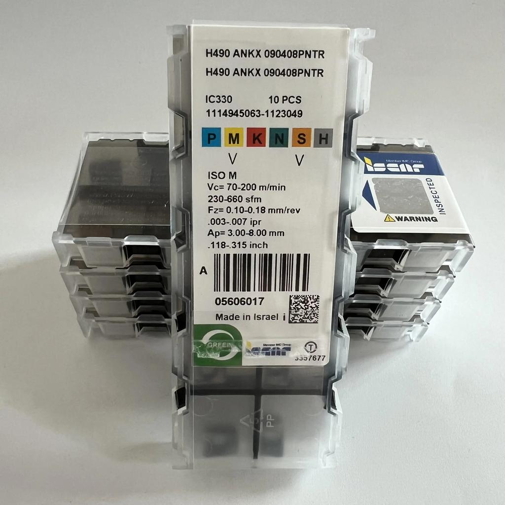 ISCAR / H490ANKX090408PNTR IC330   Industrial indexable carbide inserts 10 Pcs