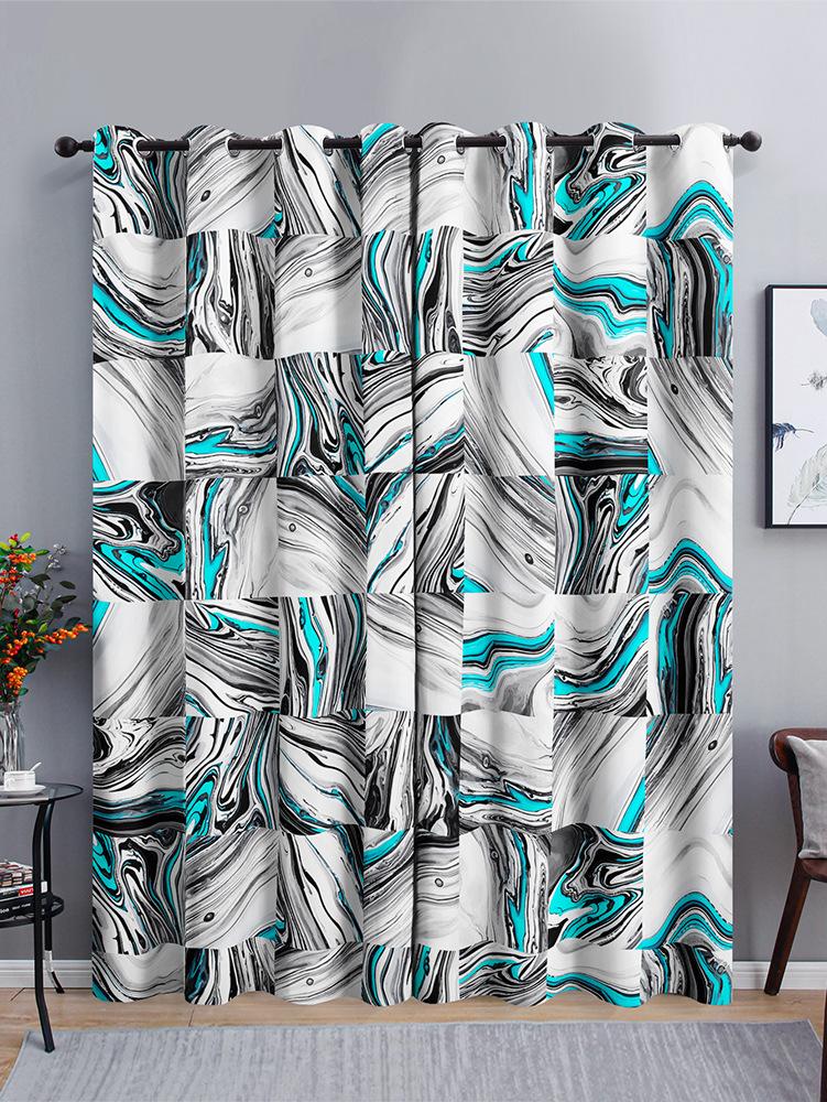

Шторы Мраморная Текстура Шторы Затемняющие Спальня 3D Цифровая Печать Затемняющая Штора На Люверсах 97cm*114cm*2
