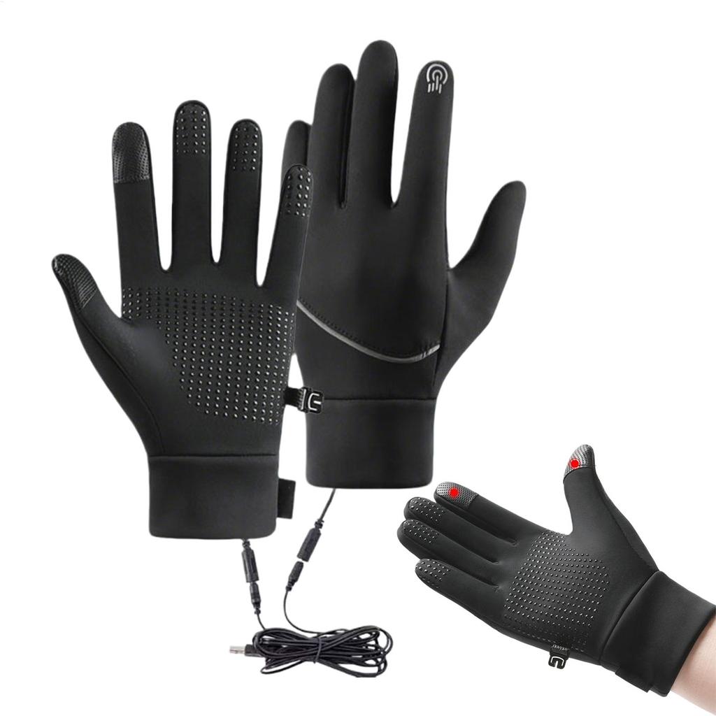 Heated Gloves For Men Man Touchscreen Gloves Warm Thermal Windproof Warmers For Cold Weather Cycling Hunting Driving skiing