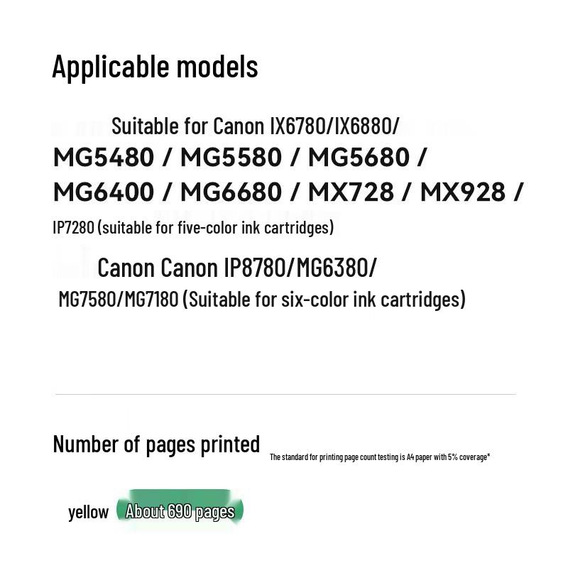 Compatible CLI-851XL/PGI-850 Ink Cartridge for Canon Printers