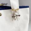 Brooch Pin Outfit Accessory Women Bow Cat Hug Branch Design