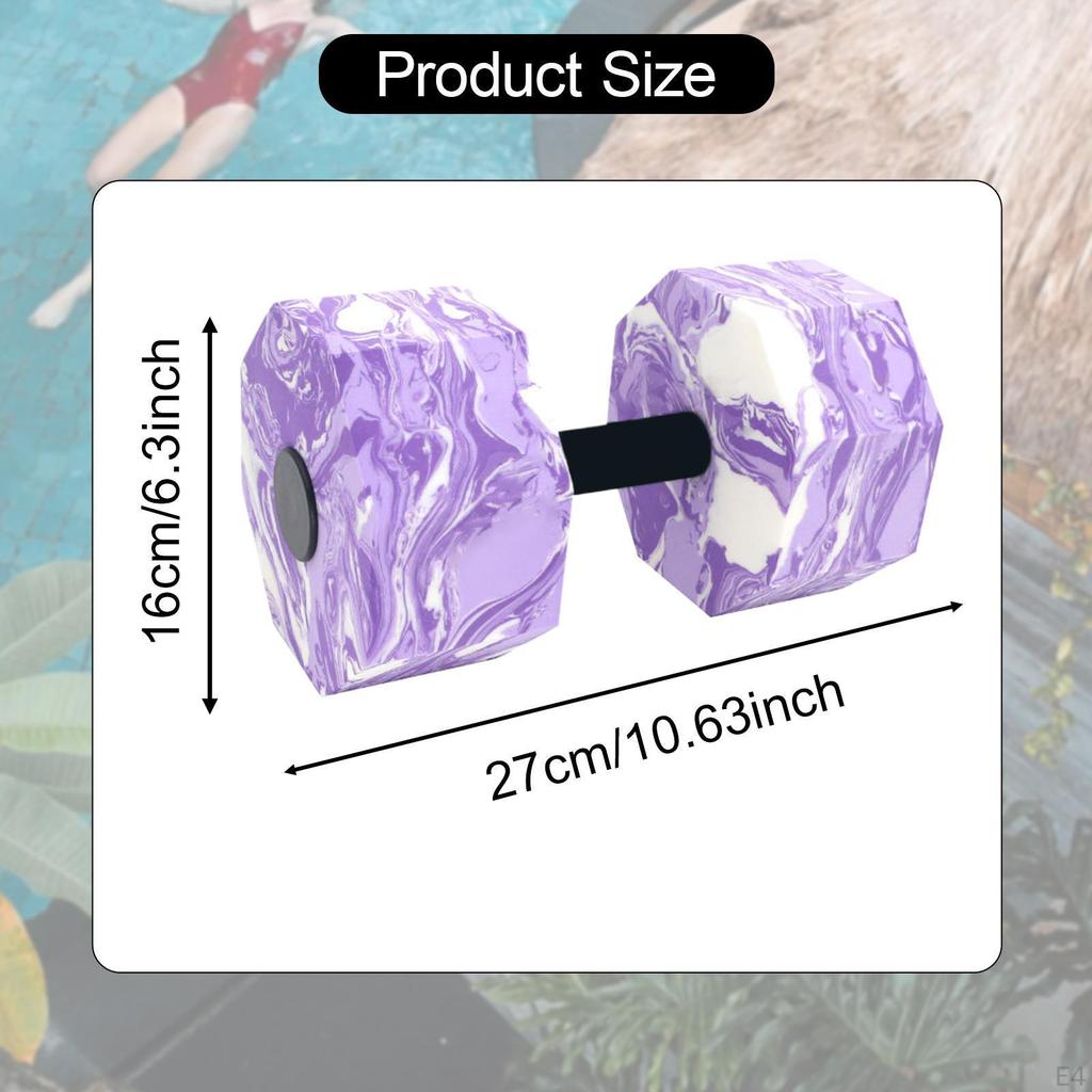 Aquatic Dumbbell for Water Aerobics, Hand Bar Pool Workouts, Weight Training Tool Men Women
