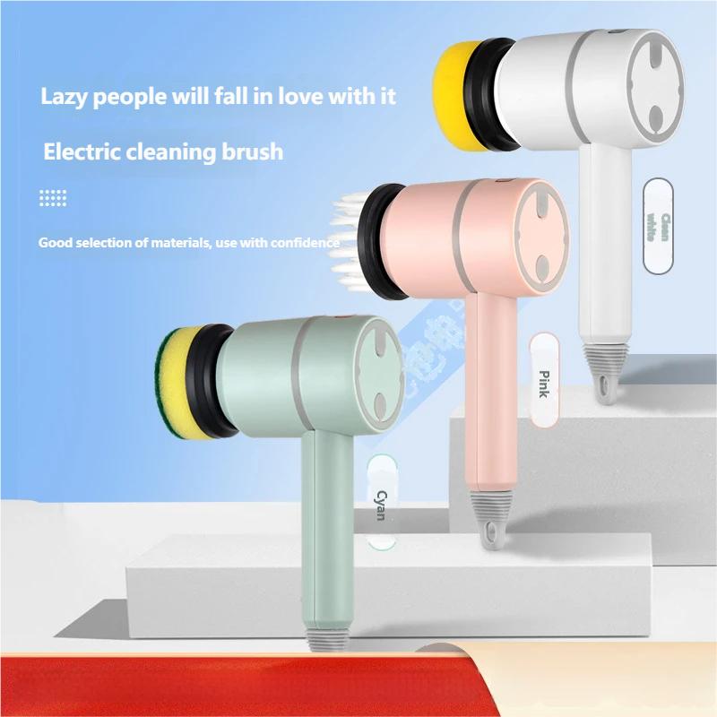 2026 Multi Functional Wireles Electric Cleaning Brush Household Toilet Cleaning Tool Handheld Kitchen Cleaning Brush