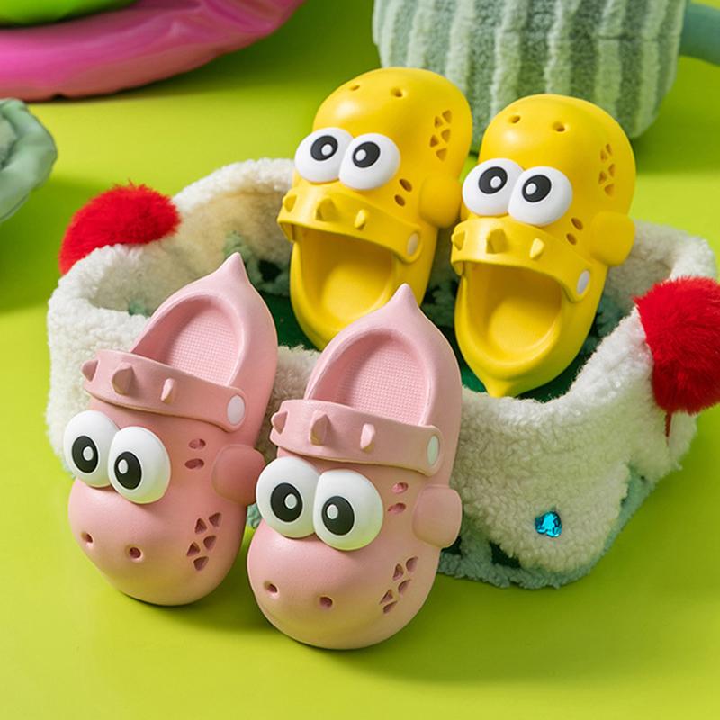 Children's Dinosaur Sandals Outdoor Anti-slip Wear-Resistant Indoor Home Slippers Boys Girls‘ Garden Shoes Summer