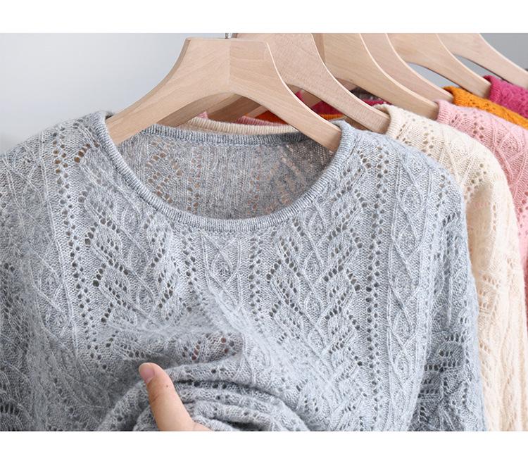 2026 New Elegant Loose Knit Women's Sweater – 100% Pure Wool