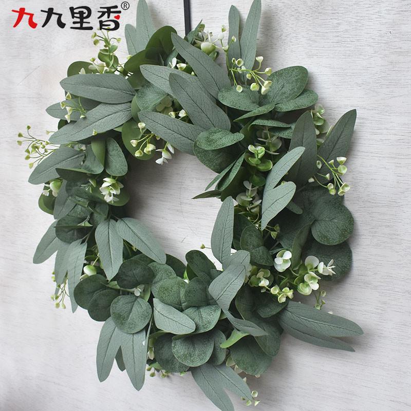Prinzessin Girlande Simulationsgirlande Türdekoration Eukalyptusblattgirlande Eukalyptustür