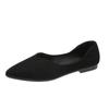 Scarpe Basse da Donna a Punta Mocassini Slip-On in Pelle Scamosciata Scarpe Piatte Comode Ballerine Morbide Scarpe Eleganti da Ufficio Disponibili in Taglie Forti