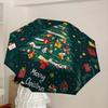 1pc Christmas Tree Decorations Umbrella with Plastic Handle,Suitable for All Seasons Home Travel Outdoor UmbrellaDD1300