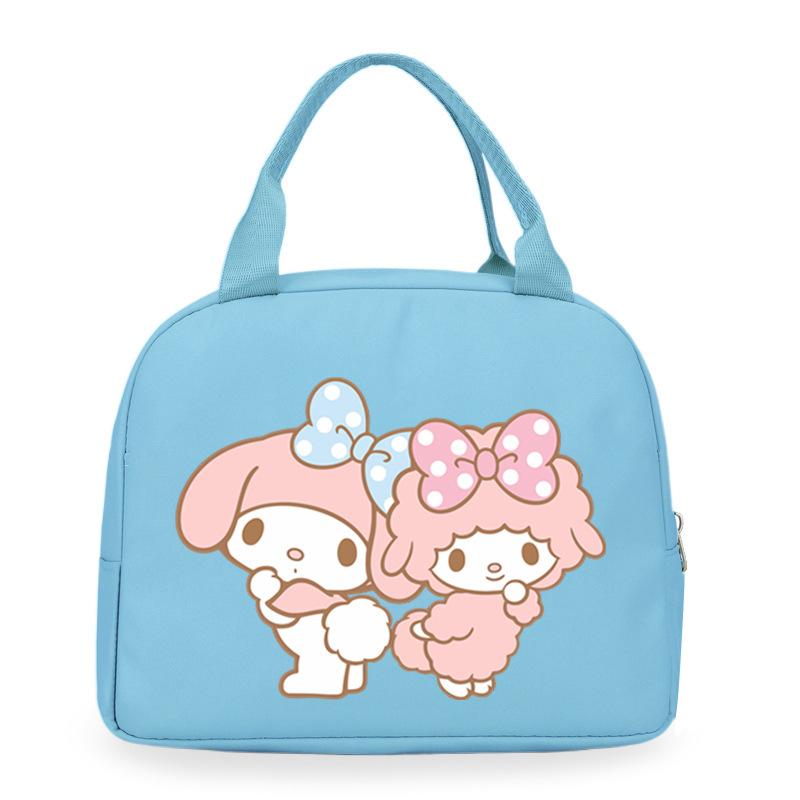 Melody cute cartoon print student lunch bag high value work commute leisure handbag