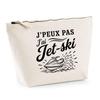Toiletry Bag - PLANETEE - I Can't Minimalist - Beige - 100% Cotton - 3 L Metal Zip
