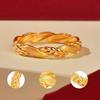 Golden Olive Branch Wheat Ear Open Ring - Light Luxury Fashion Gift