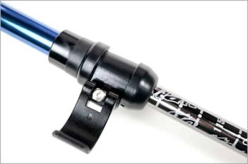 Naitokougei naito Made in Japan Full Carbon Telescopic Nordic Walking Pole internasjonalt sett med 2 rød linje blå (Knight Crafts) 2-trinns NWP-2140804