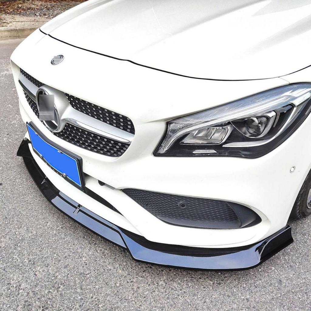 Compatible with 2016-2020 Mercedes-Benz CLA-Class W117: Front Lip, Brabus-Style Front Splitter, Rear Spoiler, Tail Wing Kit.