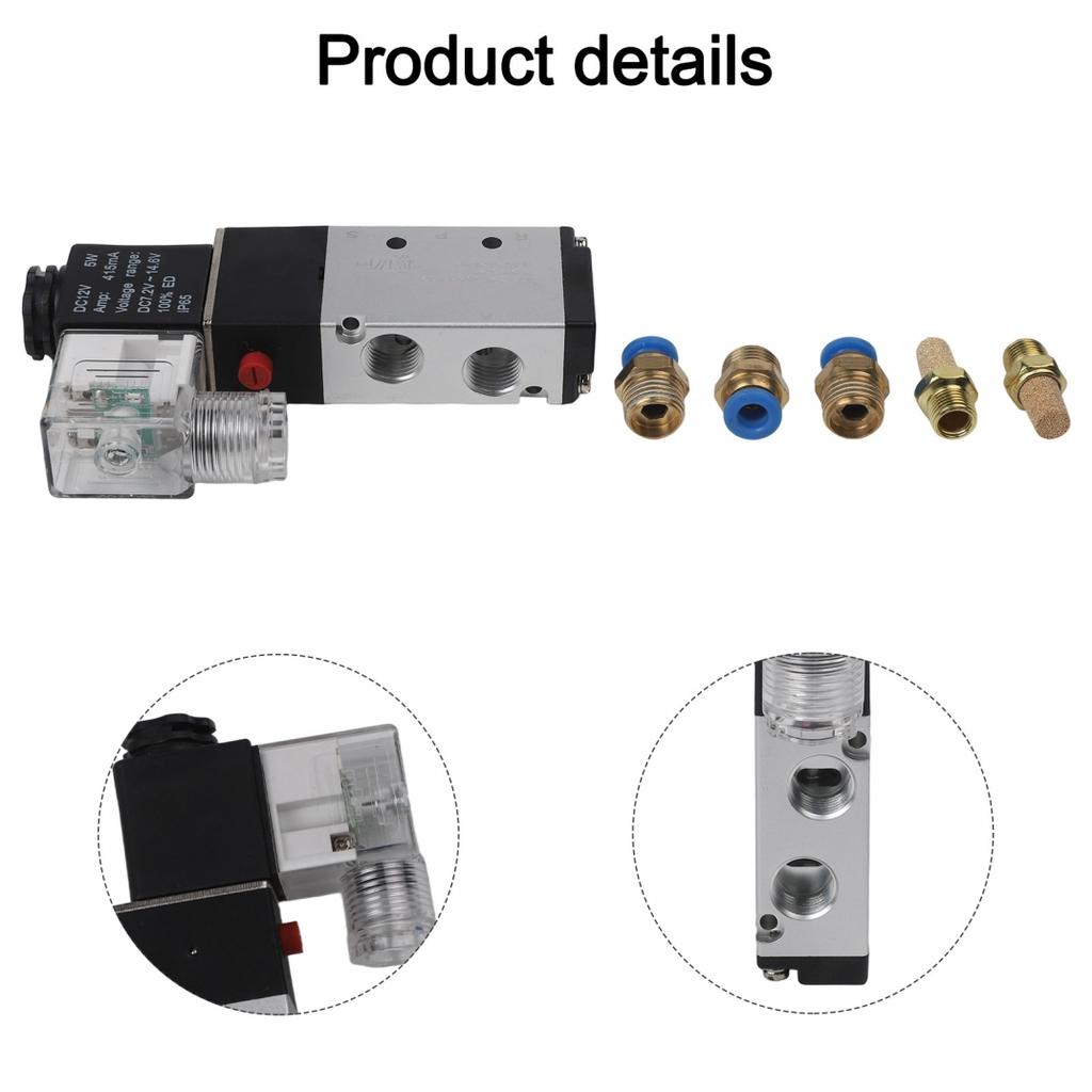 DC 12V Valve Pneumatic Valve Solenoid Valve Effective Cross-Sectional Area 16mm²