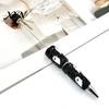 Rhinestone Writing Pen Beadable Pen, Glitter Plastic Beaded Halloween Pumpkin Ghost Skull DIY Set Gel Ink for Craft Making, School Office Supplies
