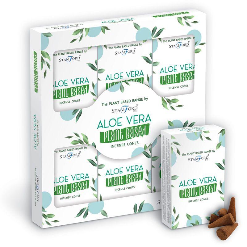 Plant Based Incense Cones - Aloe Vera 12 Pack