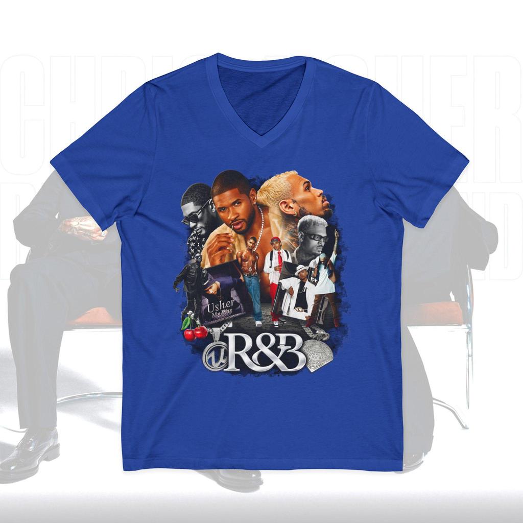 2026 New Raymond  Brown Tour Chris Brown Usher RnB Graphic Unisex Women T Shirt Unisex Cotton Short Sleeve Y2k Oversized Tees Tops