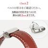 [Banbi] Leather Buckle Tri-Fold Push Type 16mm Silver ZS002N