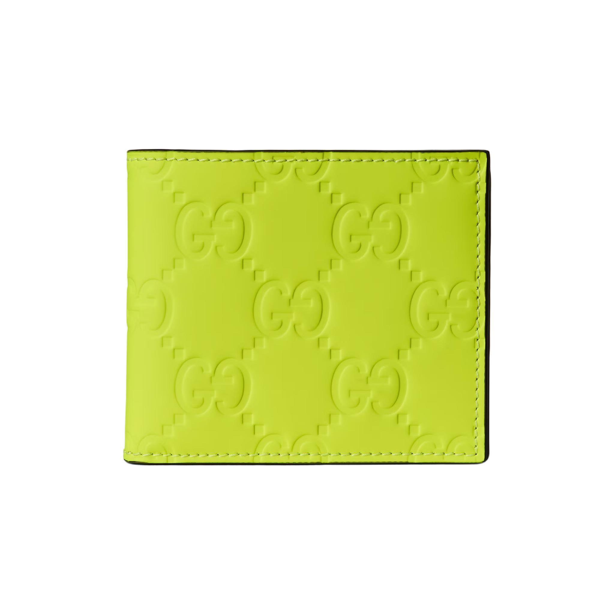 Gucci Rubber Effect Bifold Wallet Fluorescent