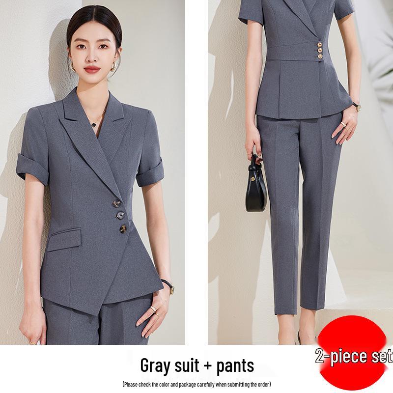 Goddess Style Professional Women's High-End Suit Skirt Set - Elegant Workwear for Mature Women