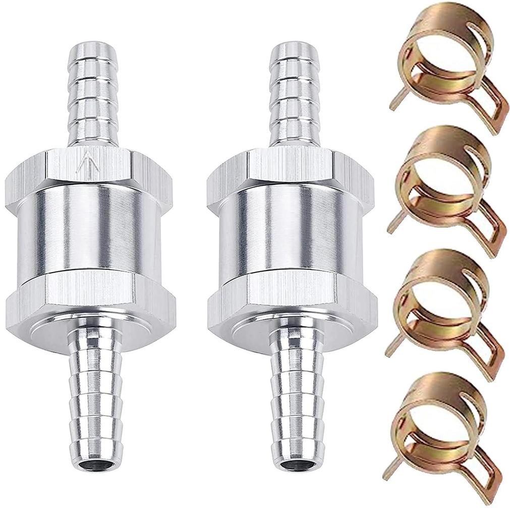 Benzin- & Dieselkraftstoffpumpe Einweg-Rückschlagventil, Aluminiumlegierung, Größen 4/6/8/10mm, für Auto- & Boots-Handölpumpenzubehör.