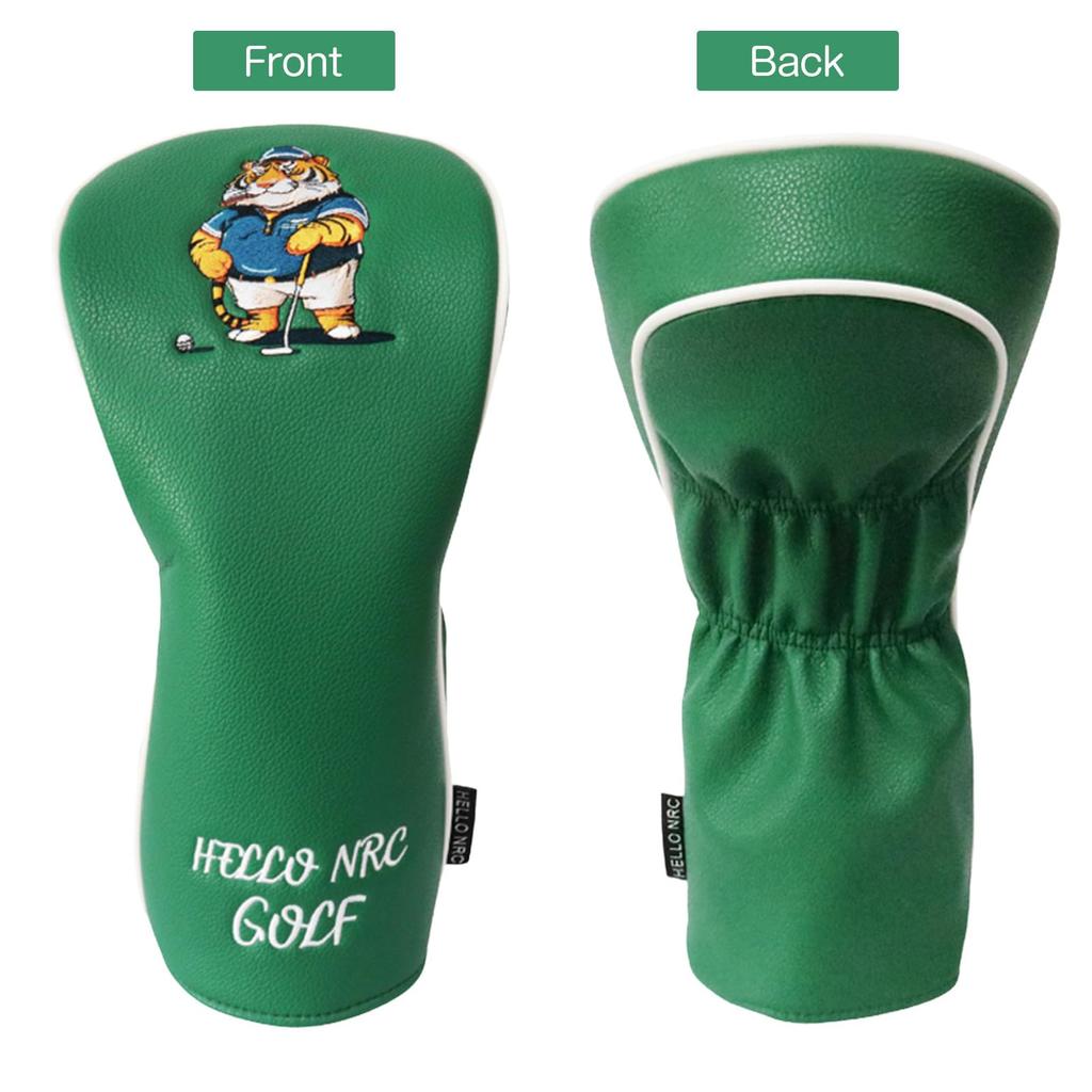 Golf Head Cover Utility Cover Set Driver 460cc 440cc Compatible Cover Wood Cover UT Cover Waterproof Specification Tiger Character Tiger Character (1