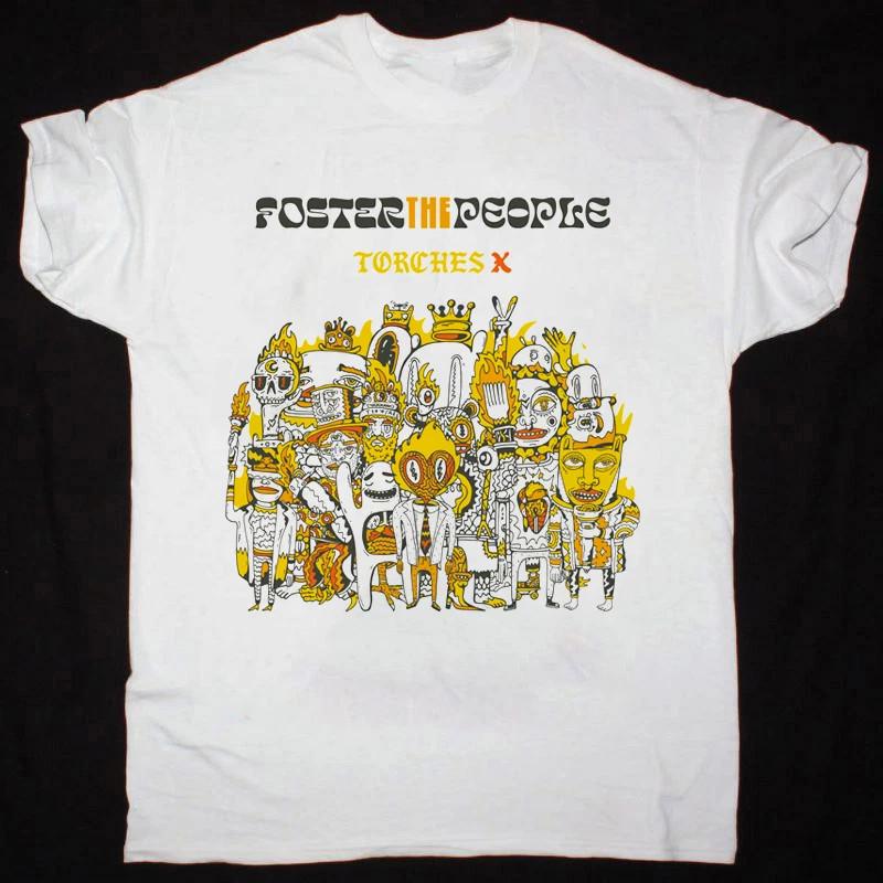 Retro Foster The People Band Album Cotton White Full Size T Shirt AG828 Unisex T-Shirt S
